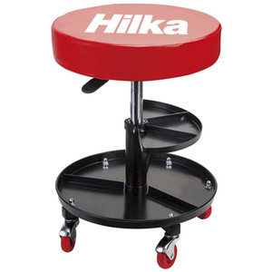 Hilka Mechanics Seat With Storage - Red by Hilka