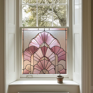 Africo Art Deco Stained Glass Window Film by Creative Printing Solutions