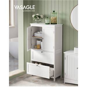 VASAGLE Bathroom Storage Cabinet - White by VASAGLE