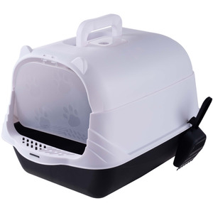 Enclosed Cat Litter Box with Disinfection Light by Livingandhome