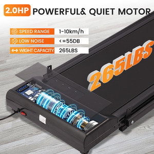 2 in 1 Foldable Home Fitness Walking Running Treadmill