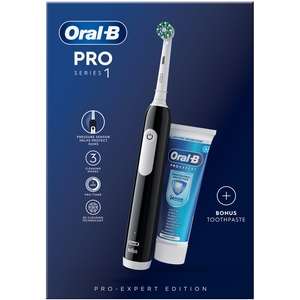 Oral-B Pro Series 1 Black Electric Toothbrush Toothpaste, - Black by Oral-B