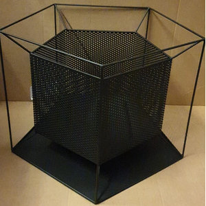 Fire Pit Steel Chiminea Log BBQ - Black