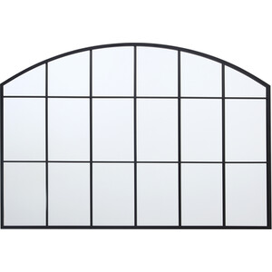 Beaumont Arch Window Mirror - Black