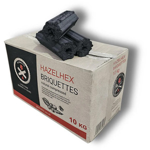 Hazel Hex Sumi Bincho Charcoal Briquettes - Black by Globaltic