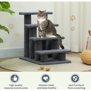 Pawhut Cat Tree Ladder - Grey by Pawhut