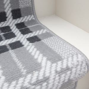 Grey Tartan Cut To Measure Stair Carpet Runner 60cm Wide by The Rug House