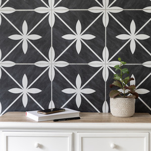 Quadrostyle CASTELAR INK BLACK Wall Tile and Furniture Vinyl Stickers by d-c-fix