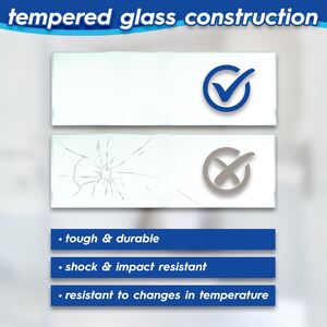 Floating Glass Bathroom Wall Shelves - 50cm - Chrome / 1 by Harbour Housewares