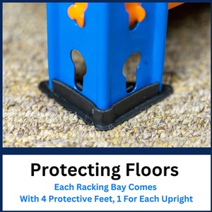 Extra Heavy Duty Racking Shelving 6 Levels - Blue & Orange / 120cm / 60cm by Trade Price Deals