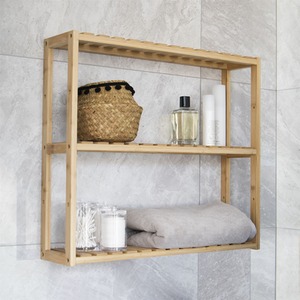 Natural 3 Tier Bamboo Shelves - Wood by Maison & White