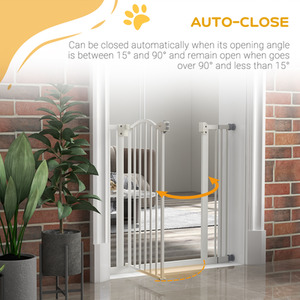 PawHut Adjustable Metal Pet Gate Safety Barrier by PawHut
