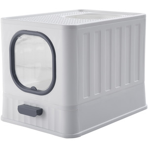 Kidkid Folding Enclosed Cat Litter Box with Scoop by Kidkid