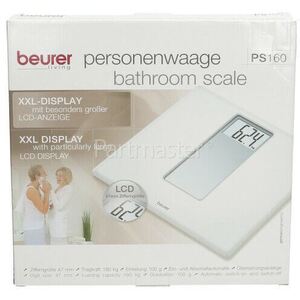 Acrylic Digital Bathroom Scales White - White by Beurer