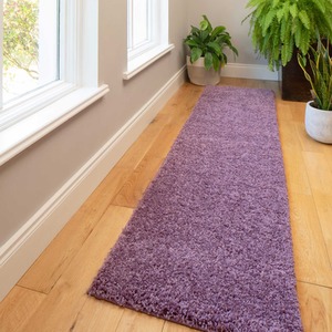 Soft Value Purple Mauve Shaggy Area Rug by The Rug House