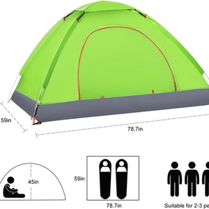Portable Pop-Up Outdoor Camping Tent - Green