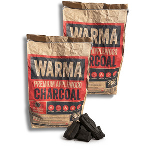 Applewood Lumpwood BBQ Charcoal - Black / 2 by Warma