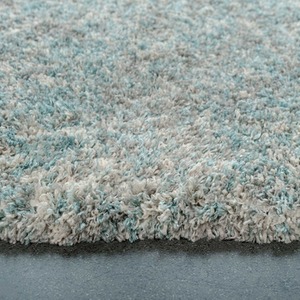 Duck Egg Blue Grey Mottled Shaggy Area Rug by The Rug House