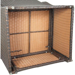 Rattan Garden Furniture Outdoor Set - Brown by BIRCHTREE