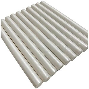 Pack of 10 Pearl White Shimmer Wax Sticks - White by Syntego