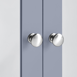 Wooden Living Room Wall Cabinet with 2 Mirrors - Grey by Yaheetech