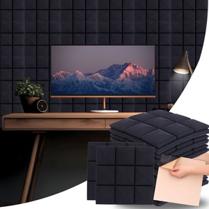 Self-Adhesive Acoustic Wall Panels - Peel and Stick Soundproofing Panels by NOVECRAFTO