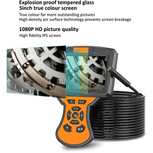 Inspection Endoscope 5.5mm Handheld Dual Lens 1080P HD Borescope Camera - Black by UK Inspection Camera