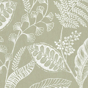 Fresco Artisan Leaf Sage Wallpaper - Green by Fresco