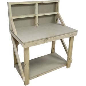 UniMdf Top Workbench With Back Panel by Arbor Garden Solutions