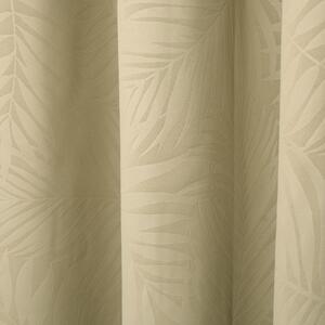 Leaf Embossed Eyelet Blackout Curtains by OHS