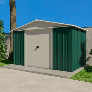 Yardmaster Metal Shed - Green / 303 x 2025 x 237cm by Yardmaster