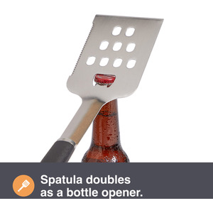 BBQ Tool Set and Storage Case 5 Piece - Black by VonHaus