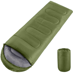 Adult Envelope Sleeping Bag Single Person - Green by Yaheetech