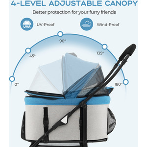 Foldable Pet Stroller by Costway