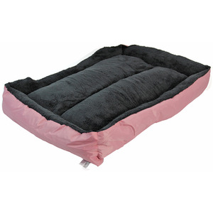 Faux Fur Dog Bed in PinkGrey XXL - Grey by Actiaspet