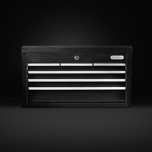 Topchest Tool Box with Two Carry Handles - Black by VonHaus