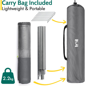 Metal Poled Camping Windbreak by Trail