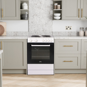 Willow 68L Freestanding Single Cavity Electric Cooker - White by Willow