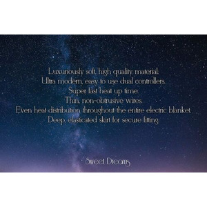 Electric Blanket Bed Fleece Heated Mattress Cover by Sweet Dreams