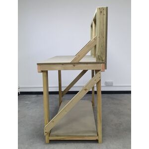 UniMdf Top Workbench With Back Panel by Arbor Garden Solutions