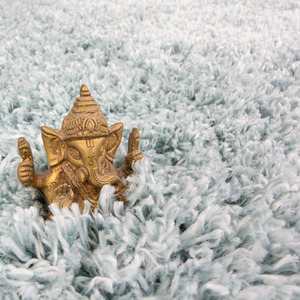 Super Soft Duck Egg Blue Shaggy Living Area Rug by The Rug House