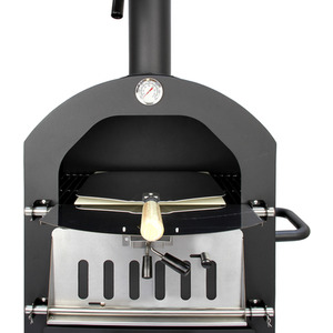 Outdoor Pizza Oven and Cover by KuKoo - Black by KuKoo