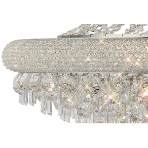 Alexandra Ceiling Pendant Chandelier 20 Light Polished Chrome, Crystal - Polished Chrome