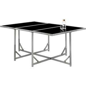 Malaga 641 Rattan Garden Furniture Set with Protective Cover by tectake