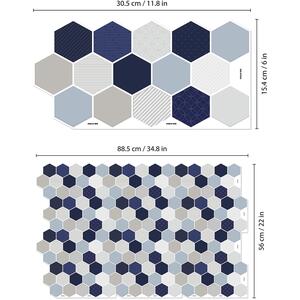 Walplus 3D Glossy Tile Stickers by WALPLUS