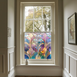 Gradara Art Deco Stained Glass Privacy Window Film by Creative Printing