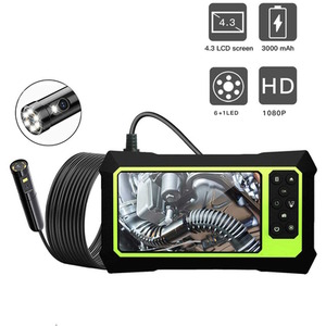 Inspection Endoscope Dual Lens 5.5mm Waterproof 1080P HD Borescope Camera - Black by UK Inspection Camera