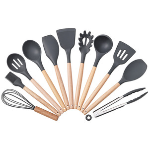 11-piece Silicone Kitchen Utensil Set by Livingandhome