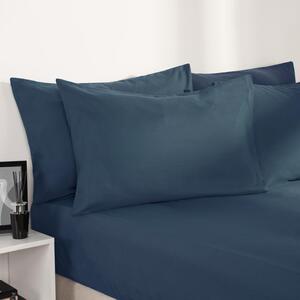 Plain Dyed Duvet Cover Set - Denim Blue / Super King by Brentfords