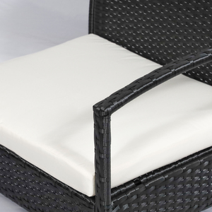 Outsunny 4PC Rattan Sofa Bistro Set - Black by Outsunny